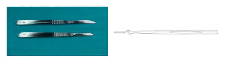 MANICO BISTURI N. 3L "SWANN-MORTON" IN ACCIAIO - Foto 9